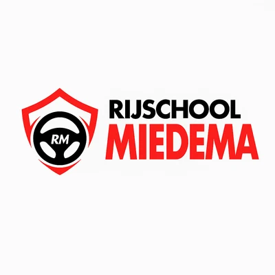 Logo van Rijschool Miedema in Leeuwarden